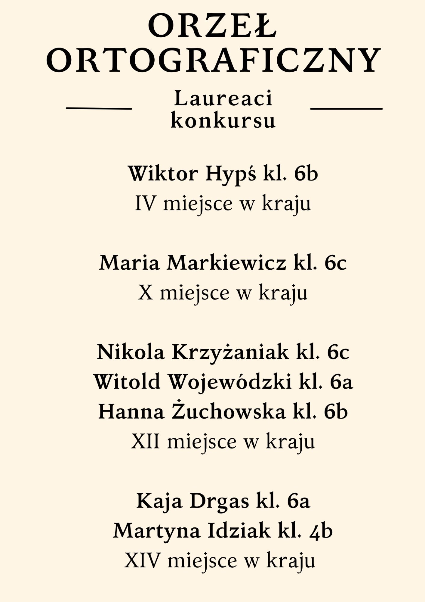 Orzeł Ortograficzny